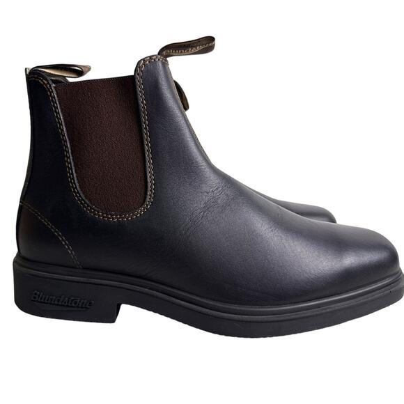 Blundstone 062 Stout Brown Chelsea Boot Men's US 10 Chisel Toe Premium Leather - Picture 1 of 9